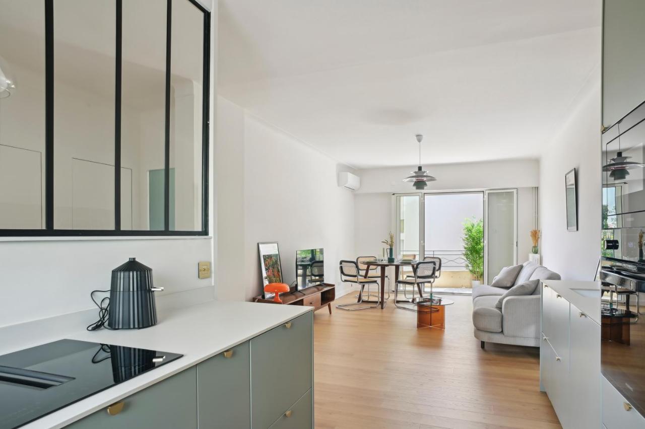 Designer Flat, Luxurious, Close From Palais, Terrasse, Private Garage, Air Conditoning Cannes Exterior foto
